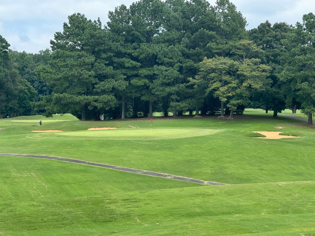 Hole 16 on golf course